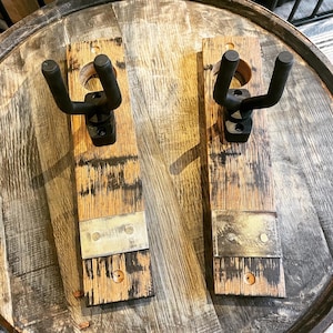 Whisky barrel stave Guitar hook / hanger