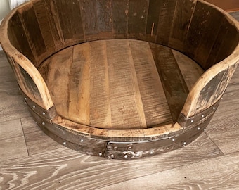 whisky barrel Dog bed /pet bed