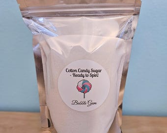 Dye-Free Cotton Candy Floss Sugar - Ready to Spin! 25+ Flavors