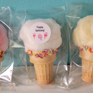 Gourmet Cotton Candy Ice Cream Cones!  Comes perfect w/sprinkles!  Perfect for birthdays, showers or any celebration!