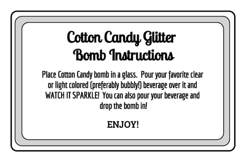 Gold Gender Reveal Cotton Candy Glitter Drink Bombs: Pink or Blue Glitter Bild 5