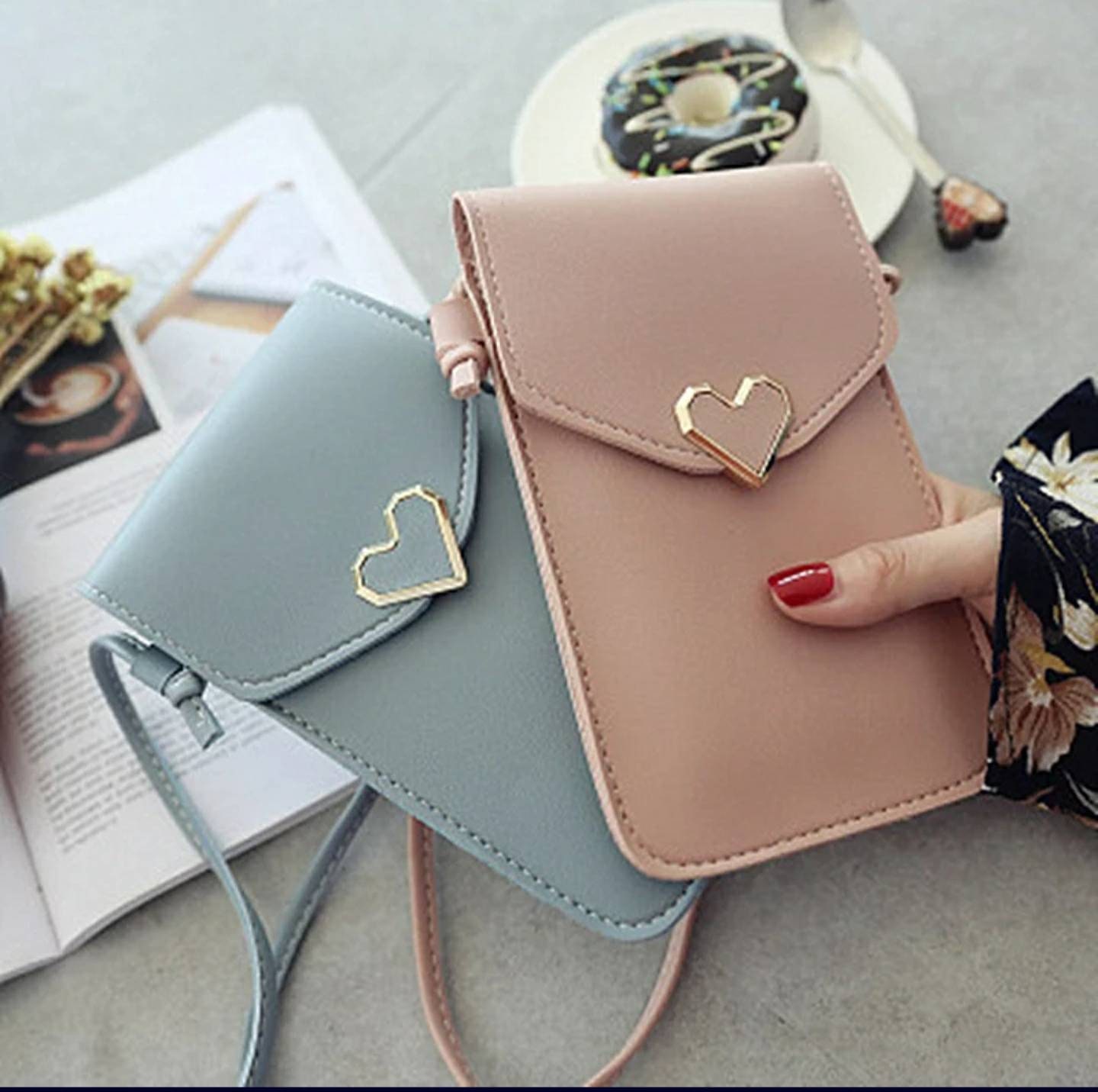 Fashion Ladies Clutch Bag Women Mini Handbags Card Holder PU Mobile Phone  Bag Pink @ Best Price Online | Jumia Kenya