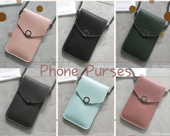 Mini Womens Leather Phone Crossbody Bag Brown Shoulder Bag –  igemstonejewelry