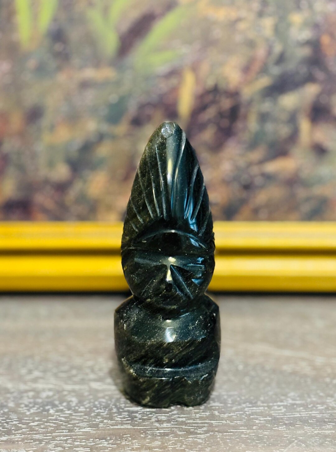 Mayan Aztec Glass Figurine | Figurine Bust | Aztec Decor | Classical ...