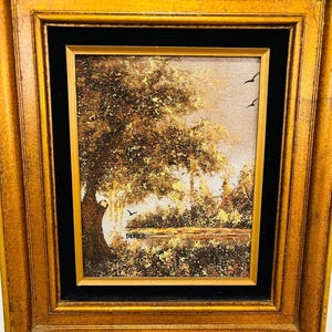 Original Landscape Textured Painting | Landscape Painting  | Vintage Wall Decor | Landscape Art | Nature Decor |