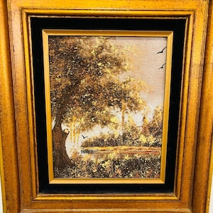Original Landscape Textured Painting | Landscape Painting  | Vintage Wall Decor | Landscape Art | Nature Decor |
