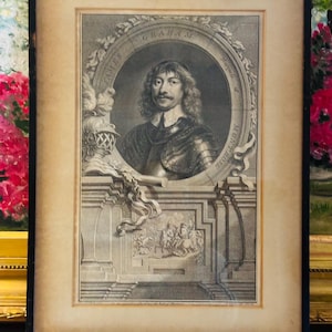 Antique Engraving of James Graham, Marquis of Montrose – Framed 18th Century Portrait Print