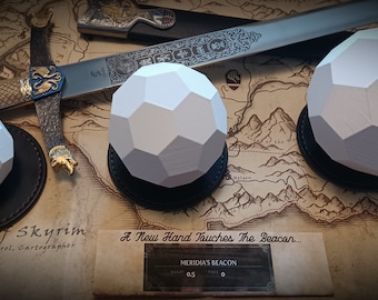 Réplica del Faro de Meridia de Skyrim – Artículo de colección de Elder Scrolls – Impreso en 3D (Pequeño/Mediano/Grande)