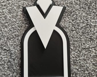 Indicatore per porta con missione di Skyrim / Targa da parete stampata in 3D bicolore / Decorazione per videogiochi di Elder Scrolls / Regalo per giocatori / Fan art di Skyrim