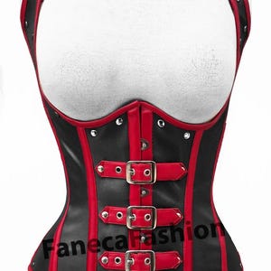 Stahl Ohne Knochen Kunstleder Unterbrust Korsett: Steampunk Gothic Taillentrainer