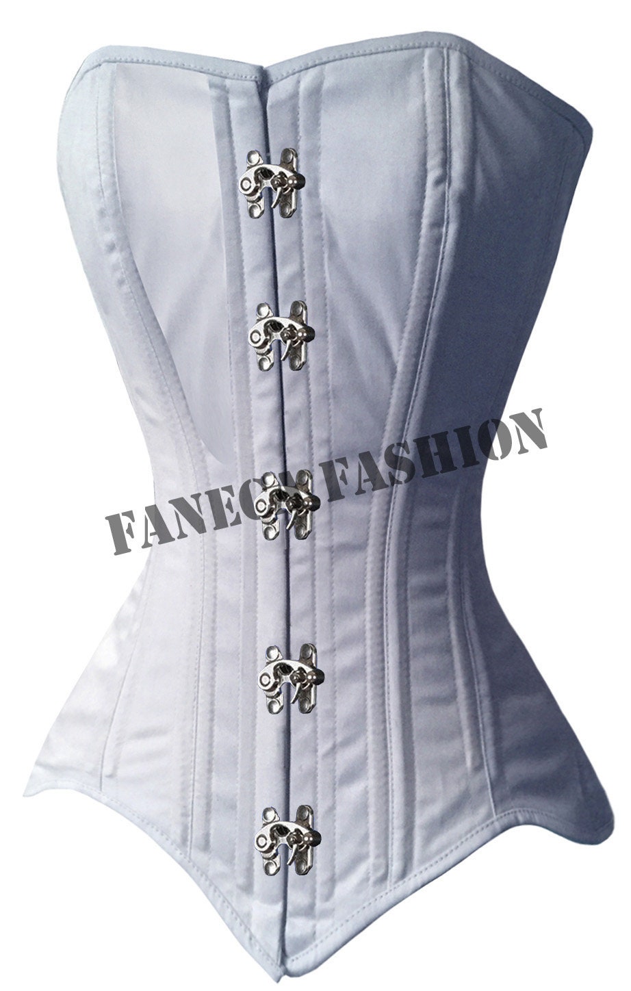 Luvsecretlingerie Heavy Duty 46 Doppio Acciaio Disossato In Vita Da Allenamento In Cotone Torso Lungo Corsetto Modellante 119515181 - Foto 7