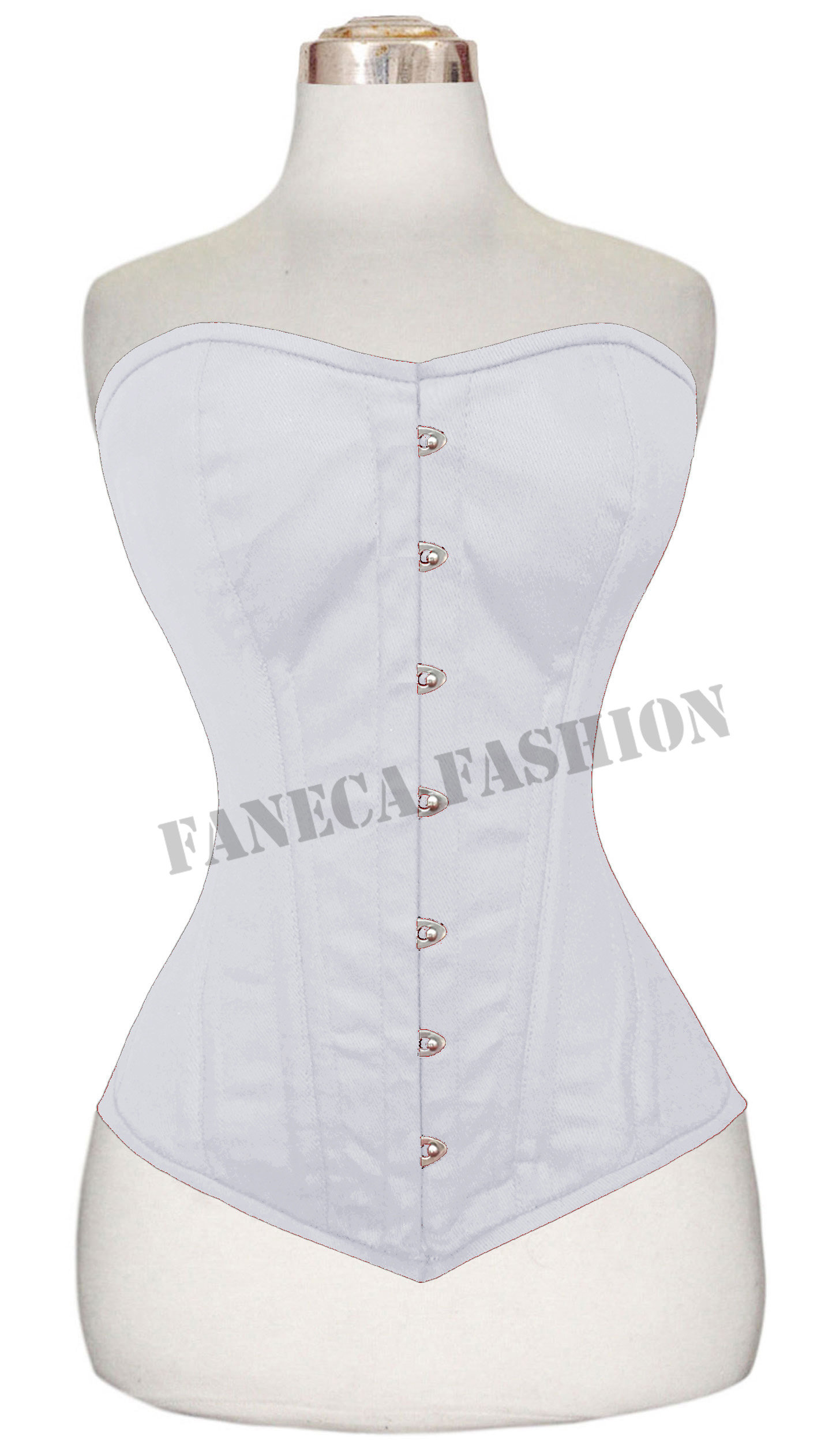 New Heavy Duty Double Steel Boned Waist Training Cotton Waistcincher Corset C79C - Foto 5