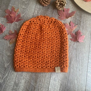 Handmade Crochet Slouchy Beanie: Adult & Kid Hat image 2