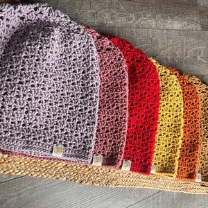 Handmade Crochet Slouchy Beanie: Adult & Kid Hat image 3