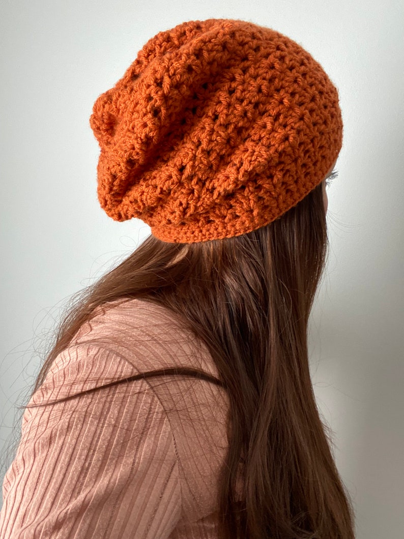 Handmade Crochet Slouchy Beanie: Adult & Kid Hat image 1