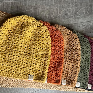 Handmade Crochet Slouchy Beanie: Adult & Kid Hat image 4