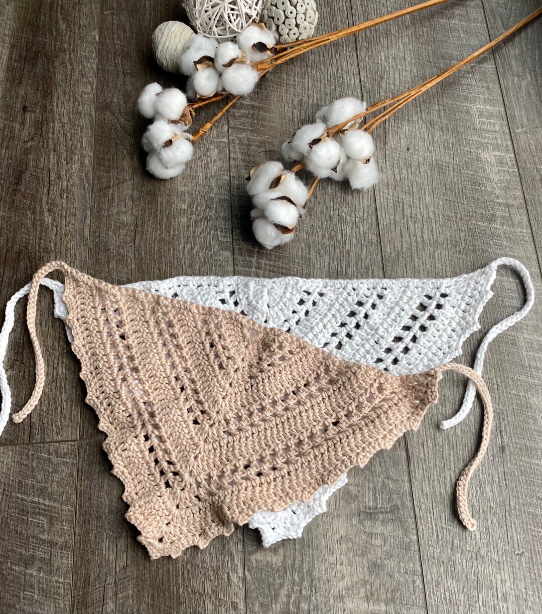 Hair Bandana Crochet Bandana Hair Accessories Gift for Her Etsy
