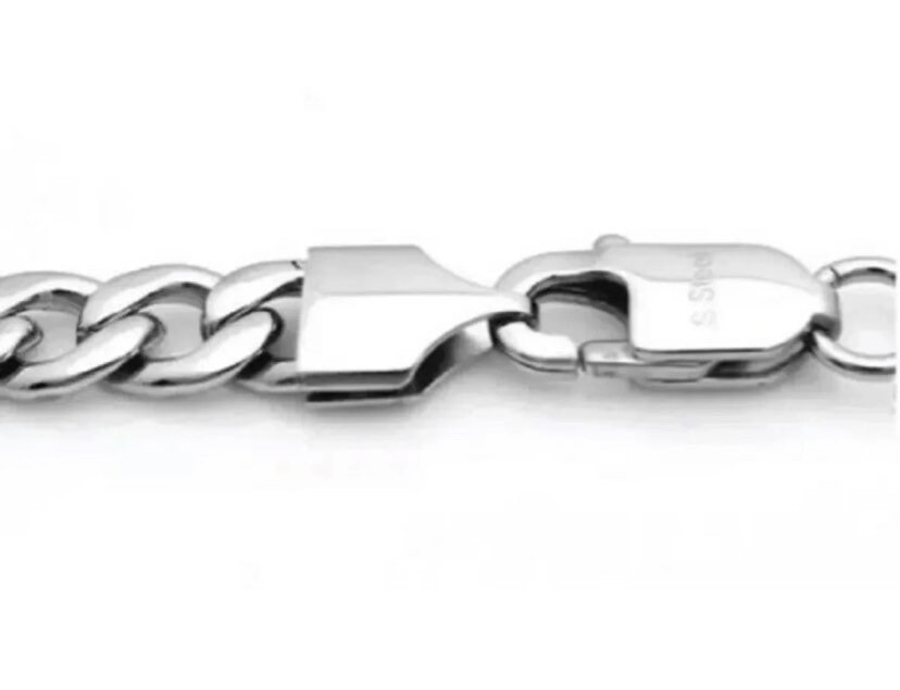 Collana Uomo Cubana In Acciaio Inox 316L - Catena Pesante - Foto 9