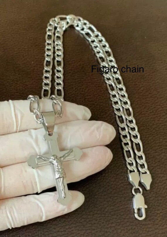 Gioielli Acciaio Inossidabile | Ciondolo Cristiano Con Catena - Foto 14