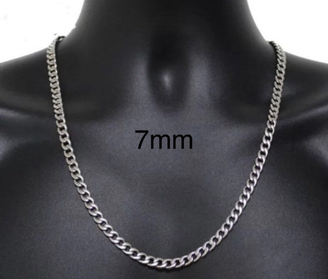 Collana A Catena In Oro 18 Carati - Catena A Maglie Cubane In Oro Da Uomo - Catena A Maglie Cubane In Oro Da Uomo Da 3 Mm - Gioielli Da Uomo - Foto 9