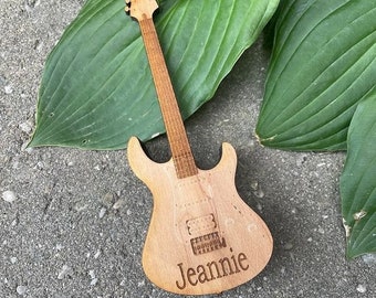 Electric Guitar Pick Case Name Engraved