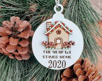 2020 ornament - Laser Cut Wood, Ornament, Christmas ornament, Custom ornament