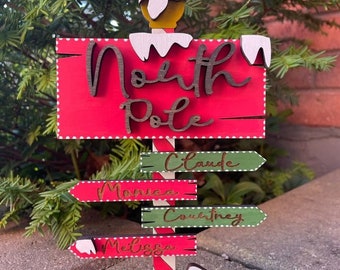 North Pole Sign DIY Kit - Two Scripted Sisters