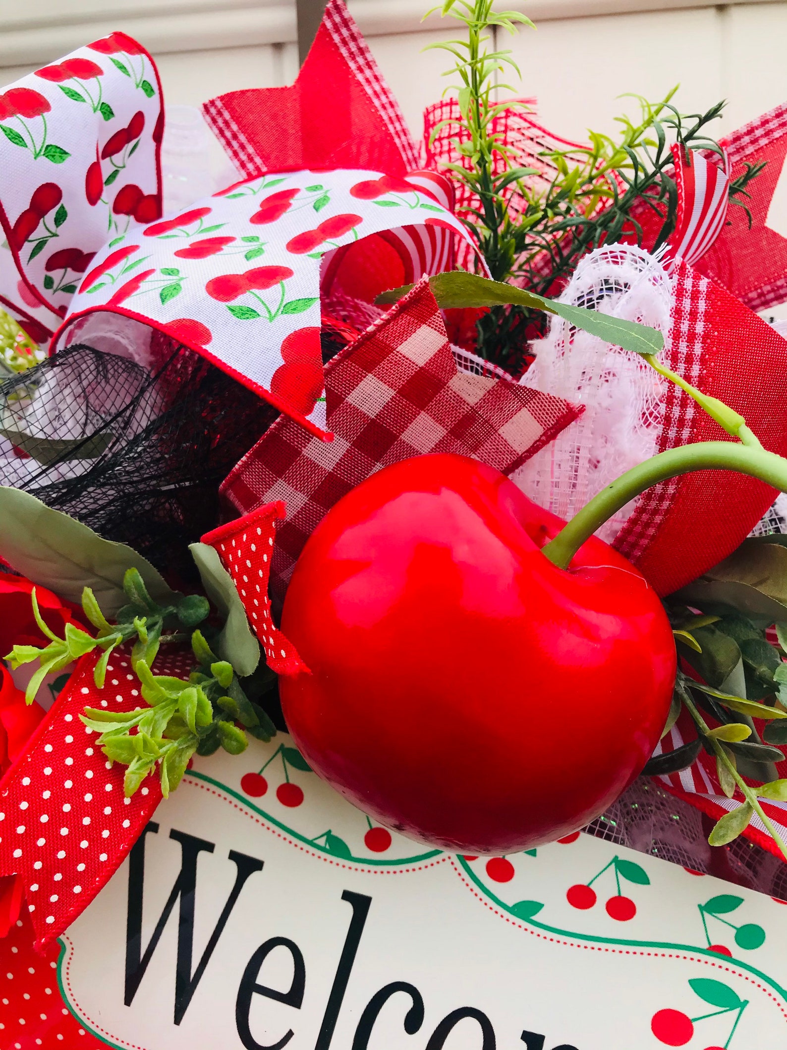 Cherry Wreath Embroidery Cherry Wreath Embroidery