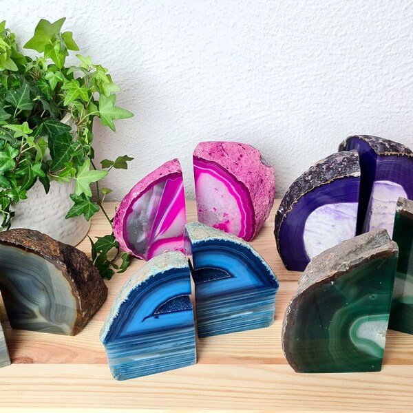 Geode Bookends Etsy