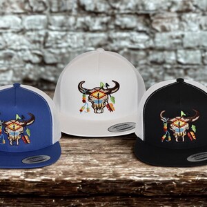 Cuernos Azteca colores Flecha Rancho gorra hat cap