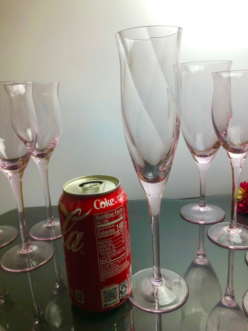 Noritake Royal Pierpont Pink Stemware Iced Tea Glasses Etsy