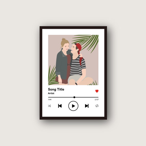 A Minimalist Display Showing What's Playing on Spotify 