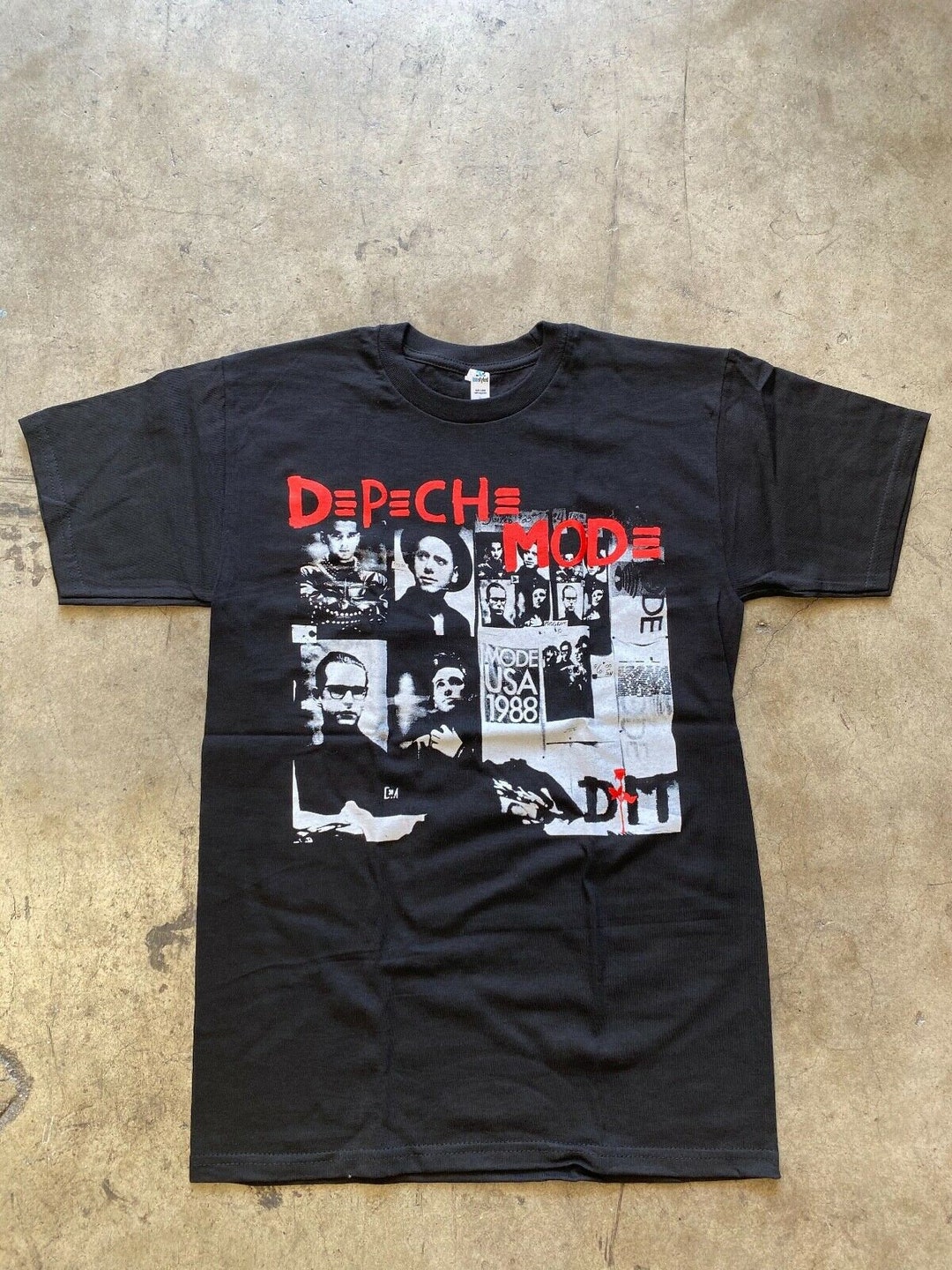 T-shirt Depeche Mode Noir – Imprimé 100% Coton – Taille Multiple