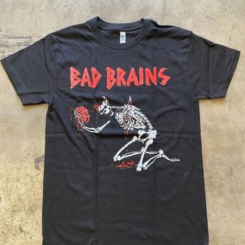 bad brains skeleton shirt