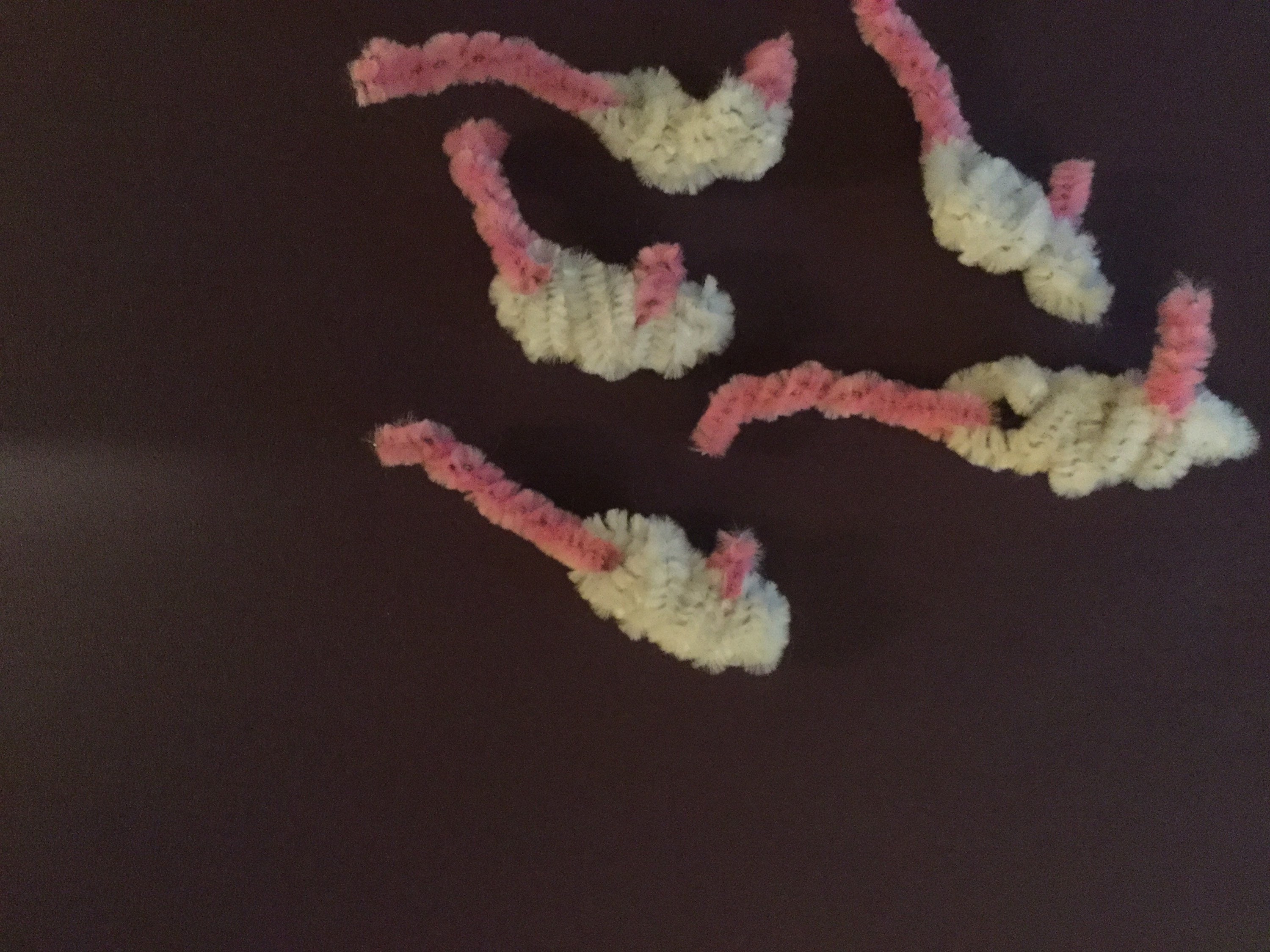 One white pipe cleaner mouse Etsy