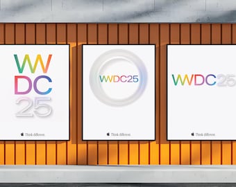 Apple WWDC25 Poster Set: 'Think Different' Wall Art (Digital Download)