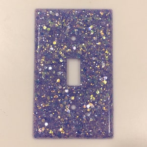 Glitter Light Switch Covers - Customizable with any color - Single, Double or Triple Switch - Both Standard and Rocker Style Available!