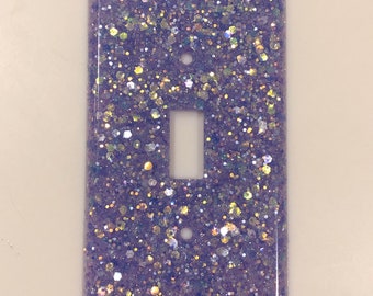 Glitter Light Switch Covers - Customizable with any color - Single, Double or Triple Switch - Both Standard and Rocker Style Available!