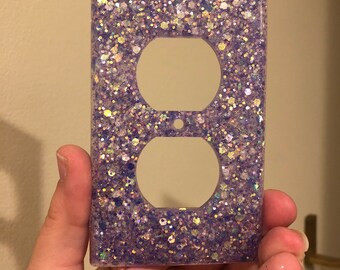 Glitter Outlet Covers - Customizable with any color