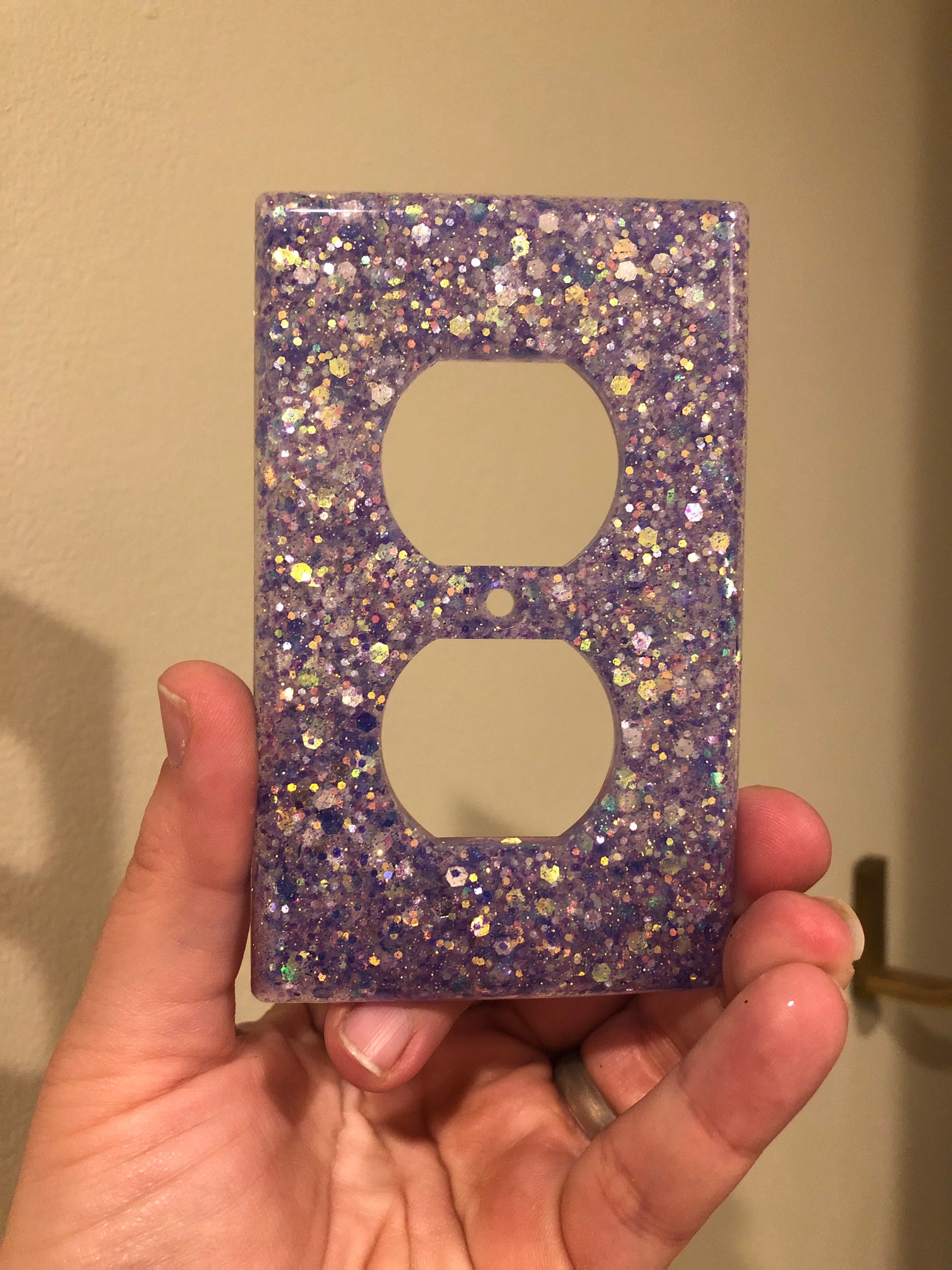 Glitter Outlet Covers Customizable With Any Color Etsy