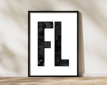 Florida Digital Poster - FL