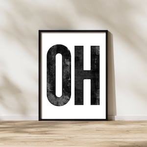 Ohio Digital Poster - OH