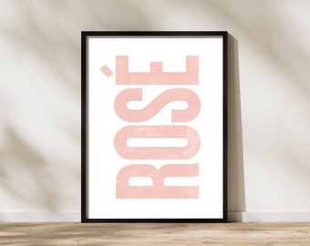 Rosé Digital Poster