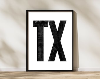 Texas Digital Poster - TX