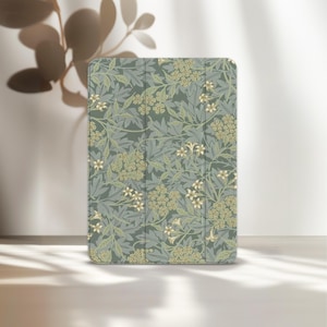 Étui William Morris pour iPad Air 11 A16 vintage Pro 13 pouces M4 M3 12,9 pouces 2025 Floral Cover Mini A17 7 6 5 4 3 10th 9th 8th 10,2 10,9 Flower A3266