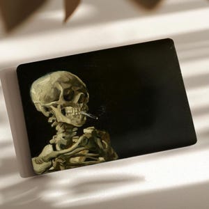 Custodia con scheletro di Van Gogh per MacBook Pro 14 pollici 16" M5 M4 M3 M2 M1 Art Air 15 13 Neo Black Hard Cover 2026 2025 A3404 A3434 Dark Painting