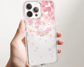Japanese iPhone Case Cute Flowers iPhone 12 11 XR X 8 Cherry