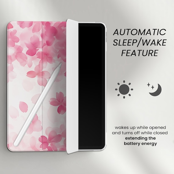 Cherry Blossom iPad Pro 13 Case 12.9 Air 11 A16 10.9