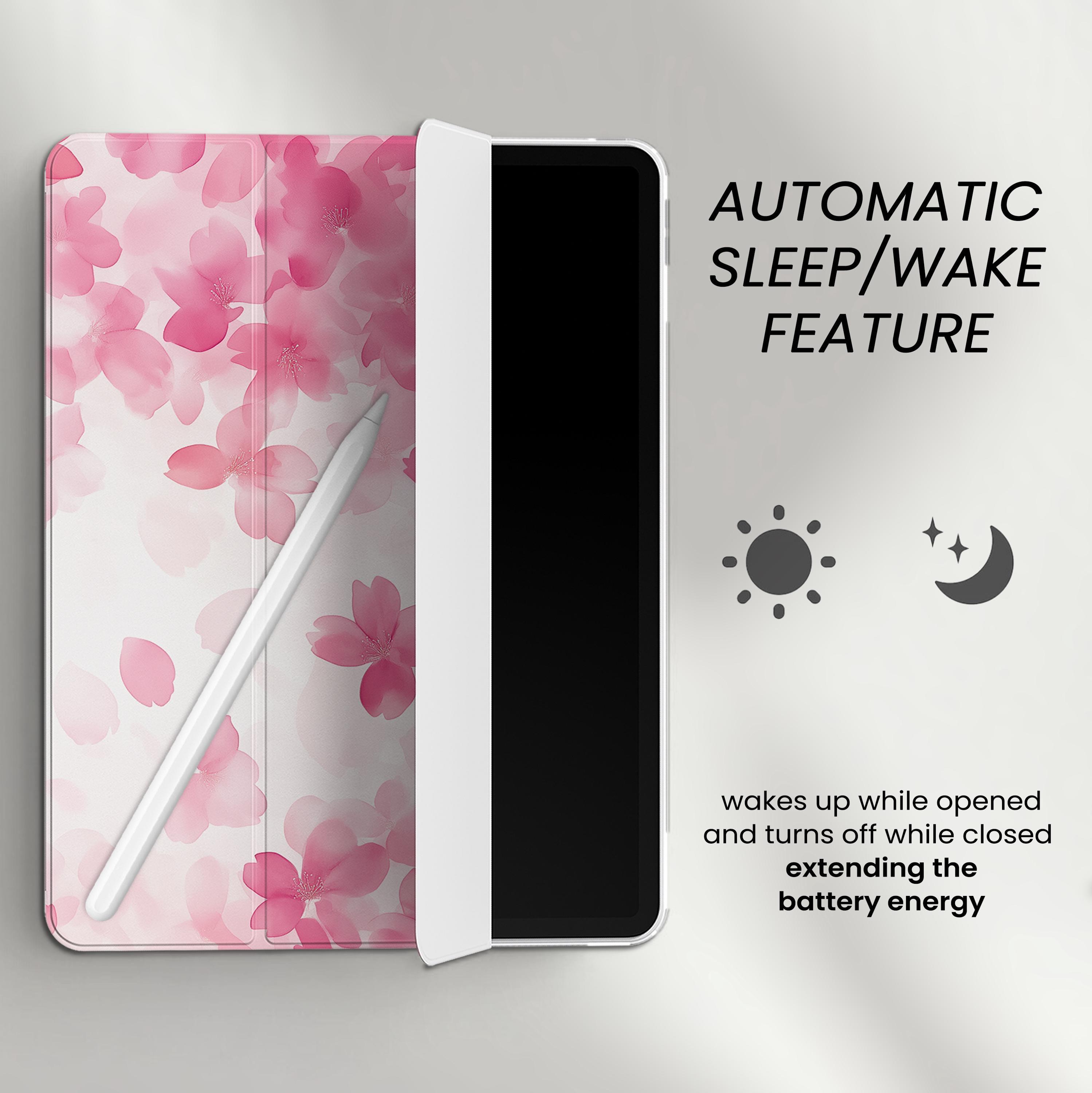 Cherry Blossom iPad Pro 13 Case 12.9 Air 11 A16 10.9