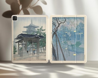 Japanese iPad Air 5th gen Case Pro 12.9 inch 2025 Air 11 13 2019 Flip Mini Cover A16 A17 10th 9th 8th 7th 6th 4th 3 10.9 10.5 10.2&quot; Ukiyo-e